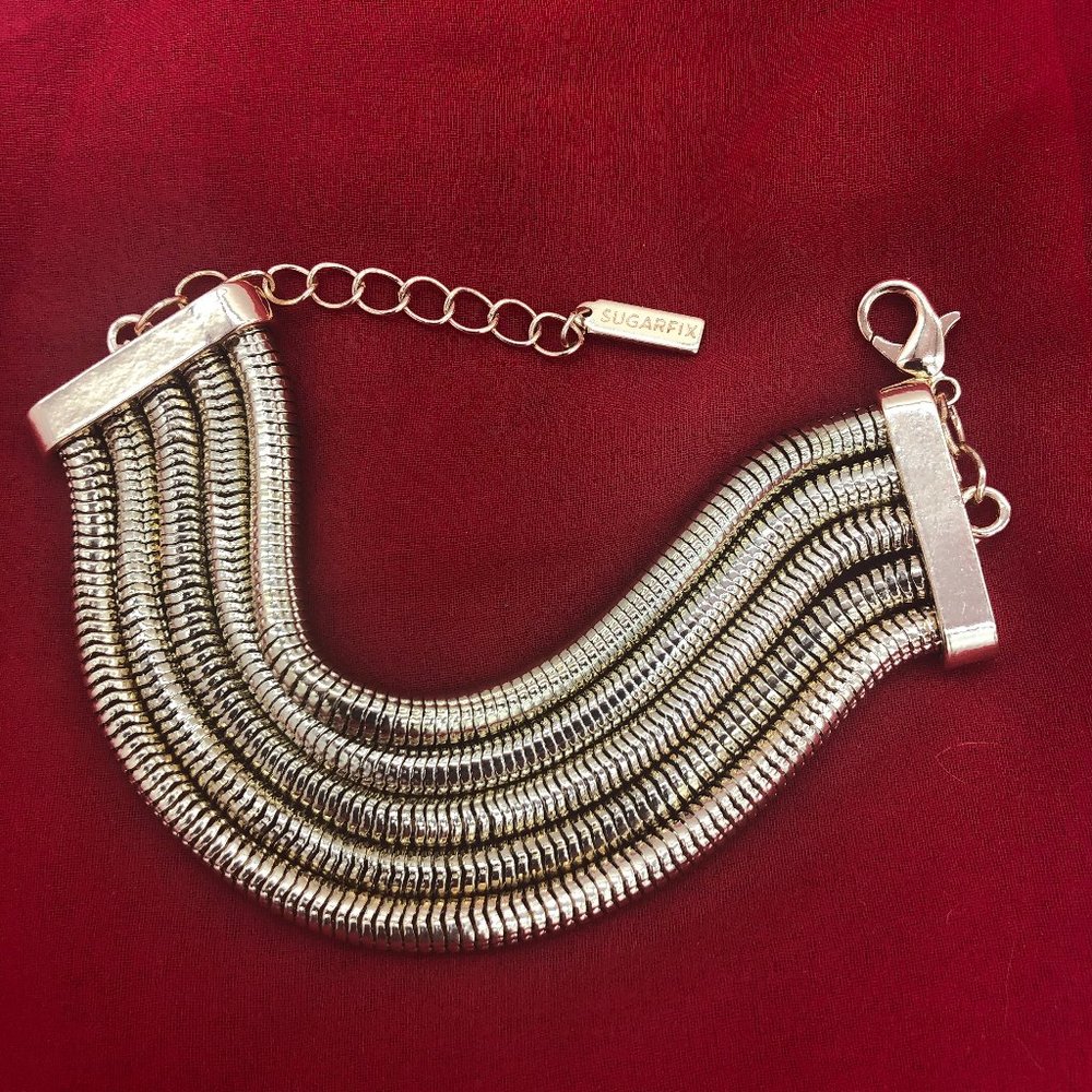 Sugarfix Mesh Adjustable Bracelet Gold Tone